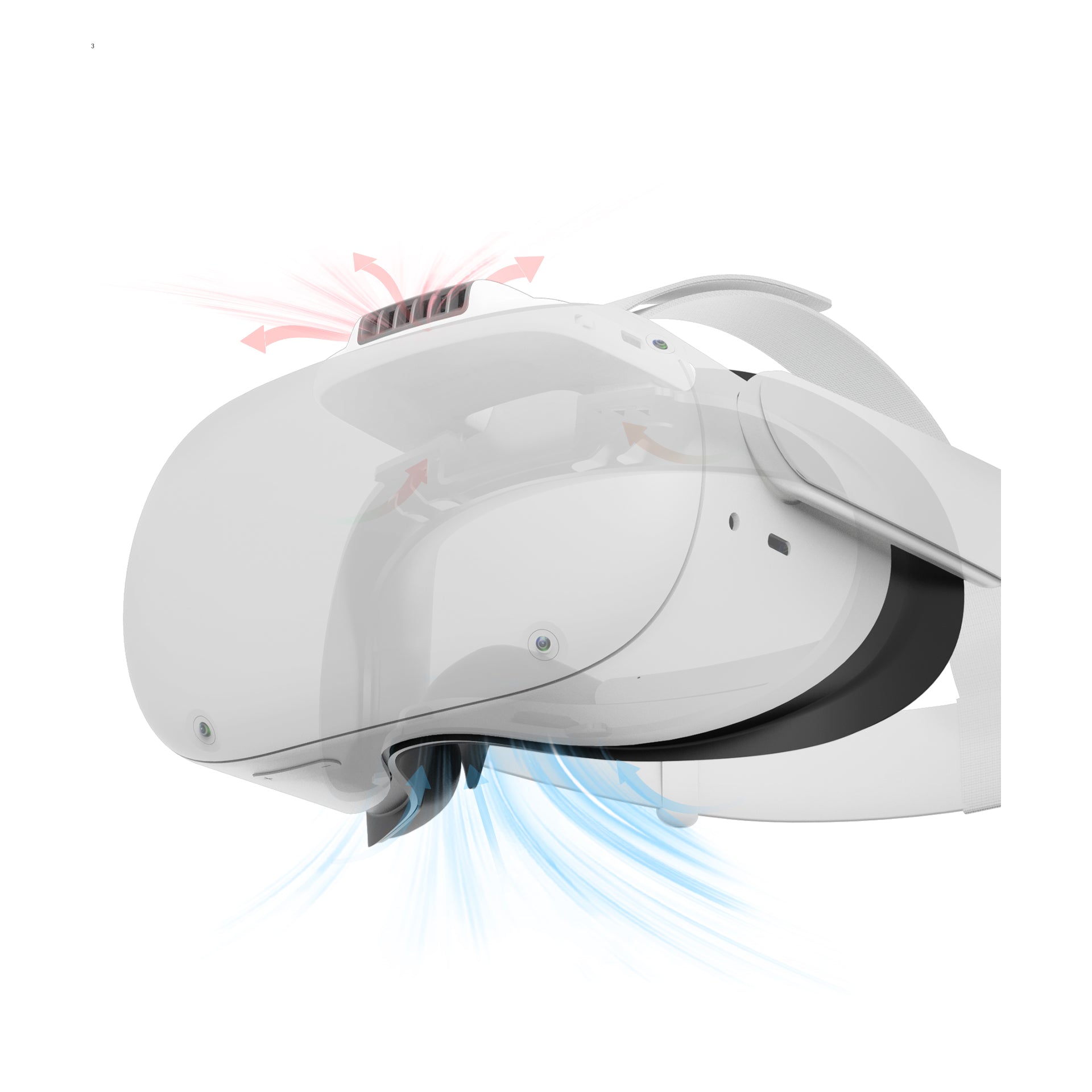 BOBOVR F2 opgraderet - Luftventilator til Oculus Quest 2