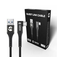 Oculus Link-kabel 10m | USB-A | til Quest 3 Quest 2 (eller Quest 1) | SteamVR | SideQuest